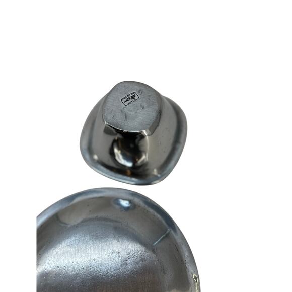 Mexican Silver/Pewter Plate, Serving Bowl & Knife - Picture 14 of 16